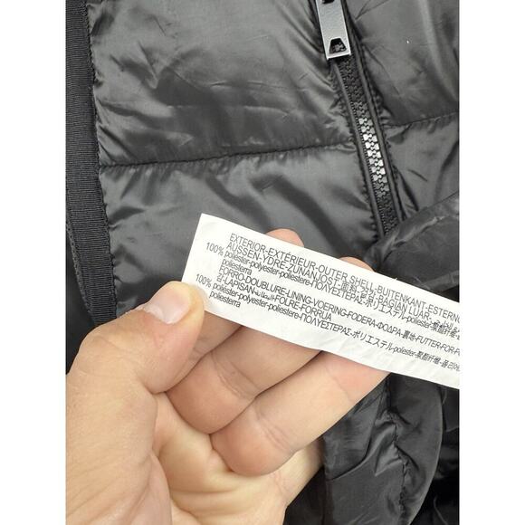 Zara Puffer Coat Winter Hooded Jacket Black Gray Green Womens Small - Picture 3 of 8